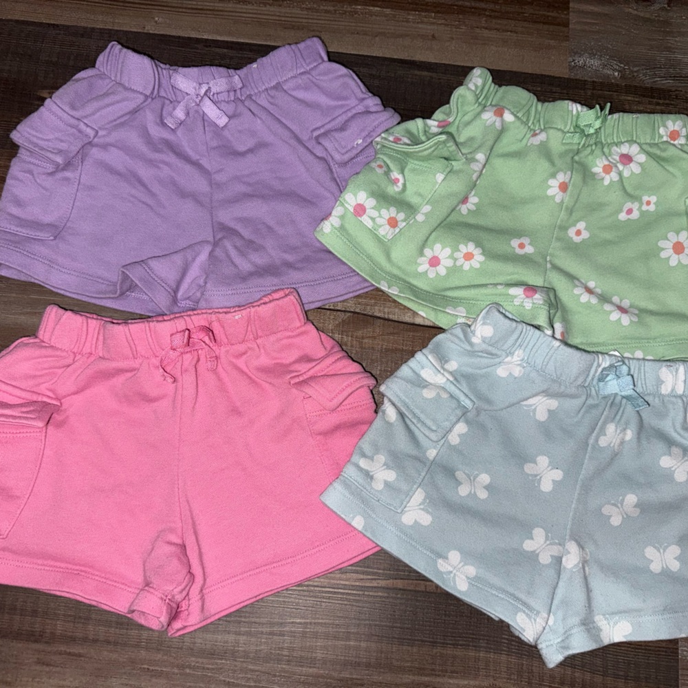 Garanimals Kids Shorts Set - Purple, Green, Pink, Blue